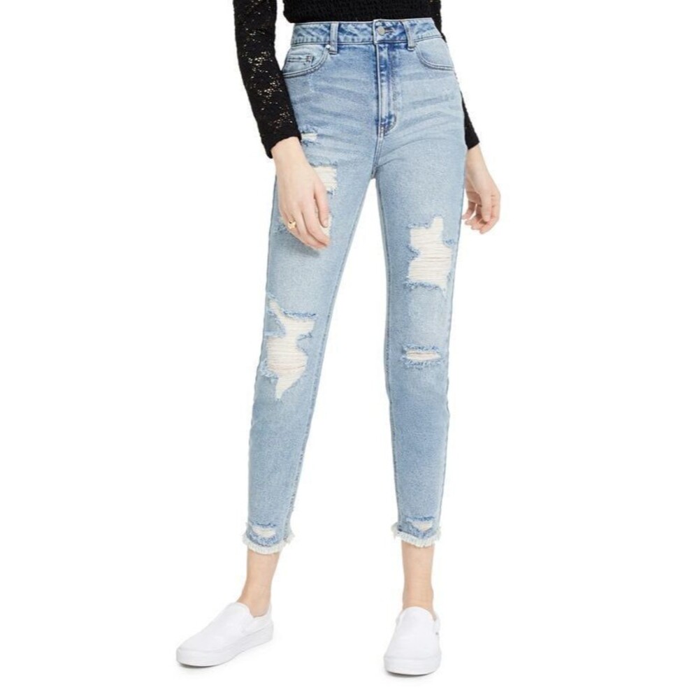 Tinseltown Distressed Mom denim Jeans sz 3/26